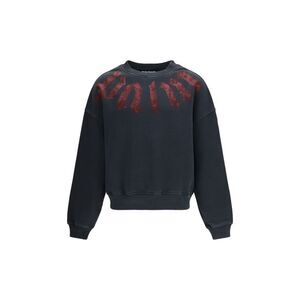Palm Angels Men Big Neck Logo Sweatshirt